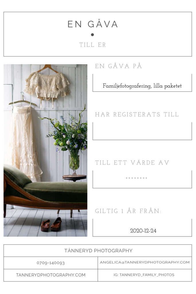 Presentkort julgåva coronagåva